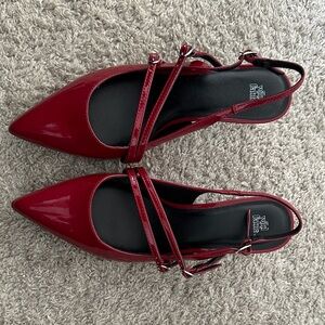 Wild Diva Dark Red Strappy Heels